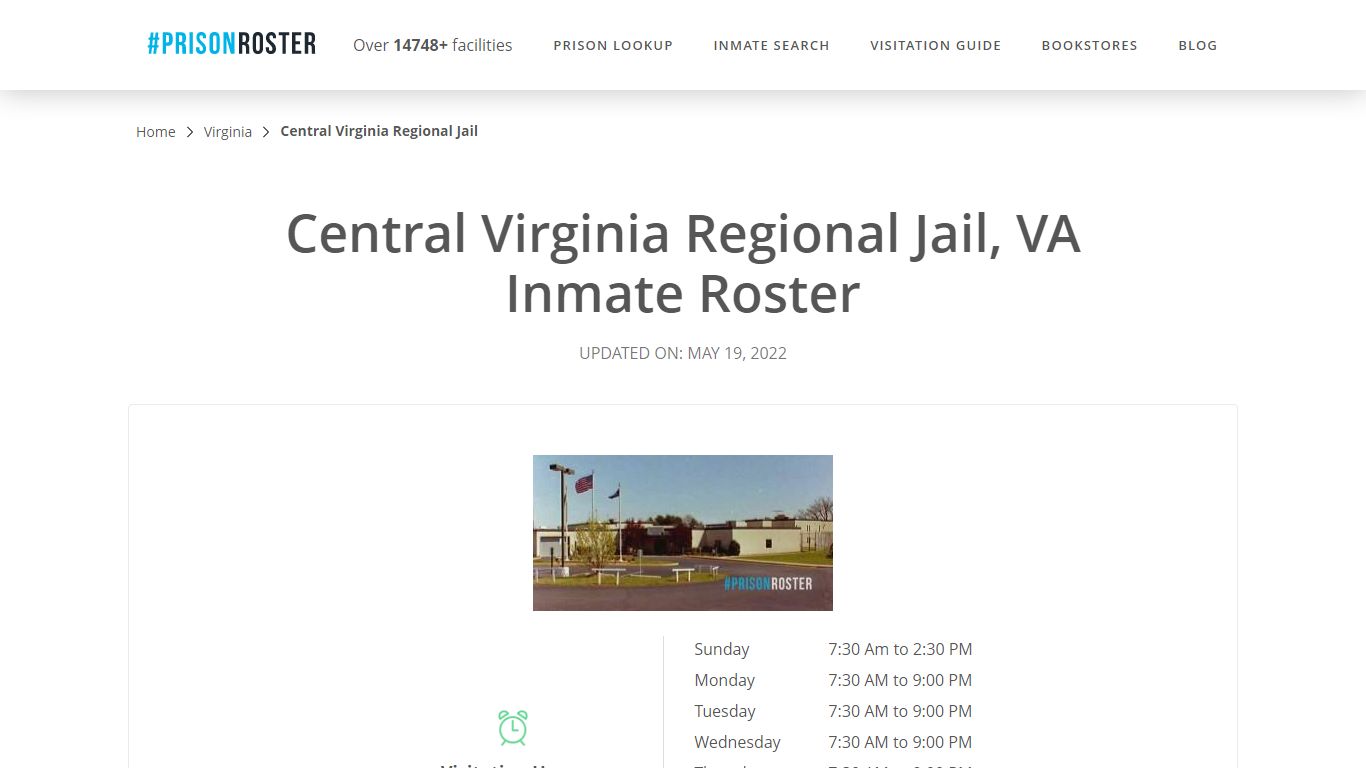 Central Virginia Regional Jail, VA Inmate Roster